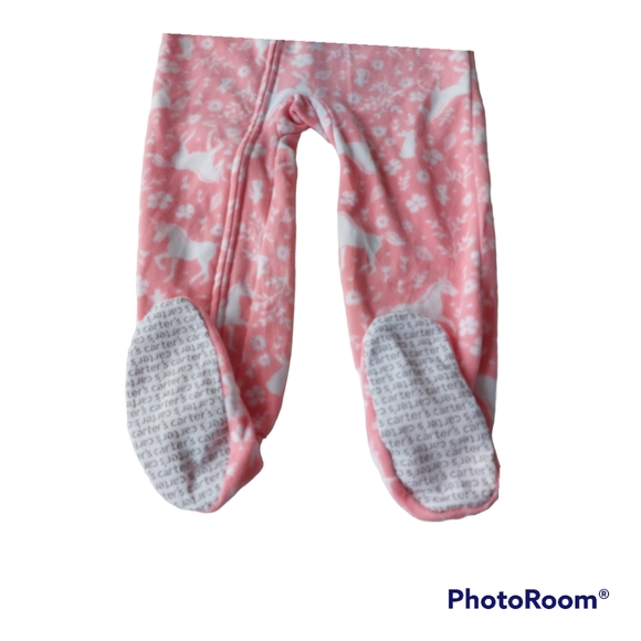 3/$25 Carter Girl Unicorn 🦄 Footie Pajama. - Picture 3 of 5